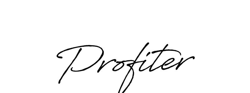 It looks lik you need a new signature style for name Profiter. Design unique handwritten (Antro_Vectra_Bolder) signature with our free signature maker in just a few clicks. Profiter signature style 7 images and pictures png