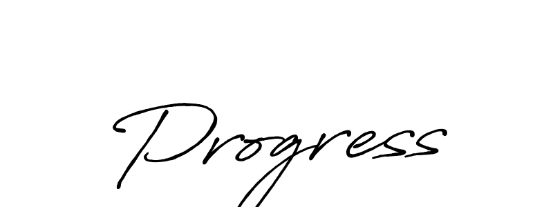 How to make Progress signature? Antro_Vectra_Bolder is a professional autograph style. Create handwritten signature for Progress name. Progress signature style 7 images and pictures png