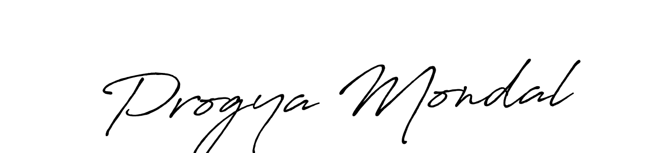 Antro_Vectra_Bolder is a professional signature style that is perfect for those who want to add a touch of class to their signature. It is also a great choice for those who want to make their signature more unique. Get Progya Mondal name to fancy signature for free. Progya Mondal signature style 7 images and pictures png