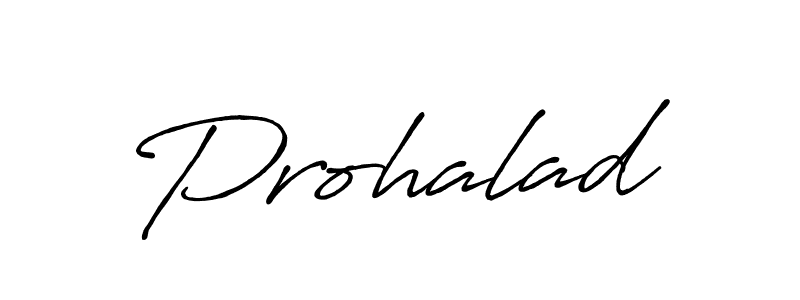 Create a beautiful signature design for name Prohalad. With this signature (Antro_Vectra_Bolder) fonts, you can make a handwritten signature for free. Prohalad signature style 7 images and pictures png