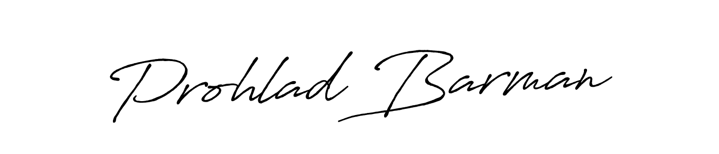 Make a beautiful signature design for name Prohlad Barman. With this signature (Antro_Vectra_Bolder) style, you can create a handwritten signature for free. Prohlad Barman signature style 7 images and pictures png