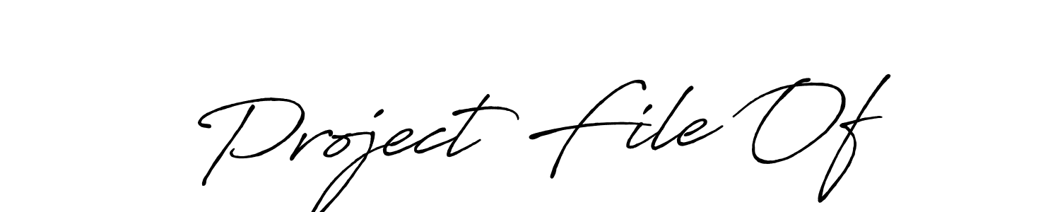 How to make Project File Of name signature. Use Antro_Vectra_Bolder style for creating short signs online. This is the latest handwritten sign. Project File Of signature style 7 images and pictures png