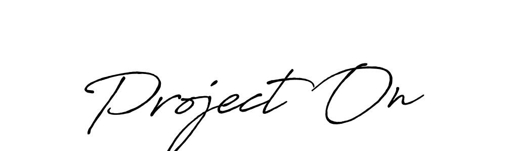 Make a beautiful signature design for name Project On. Use this online signature maker to create a handwritten signature for free. Project On signature style 7 images and pictures png