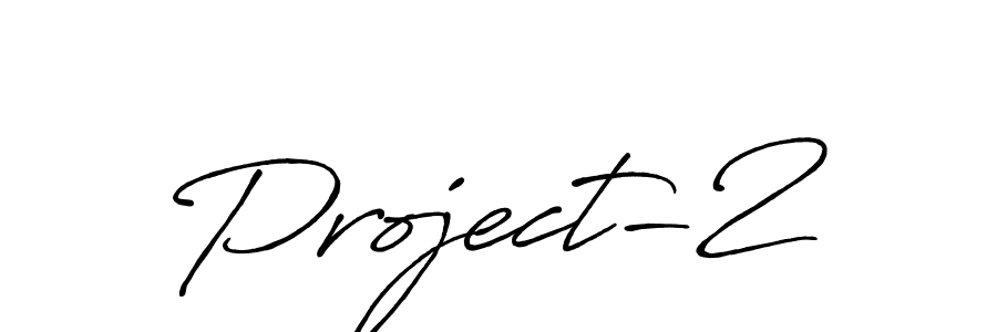 How to make Project-2 name signature. Use Antro_Vectra_Bolder style for creating short signs online. This is the latest handwritten sign. Project-2 signature style 7 images and pictures png