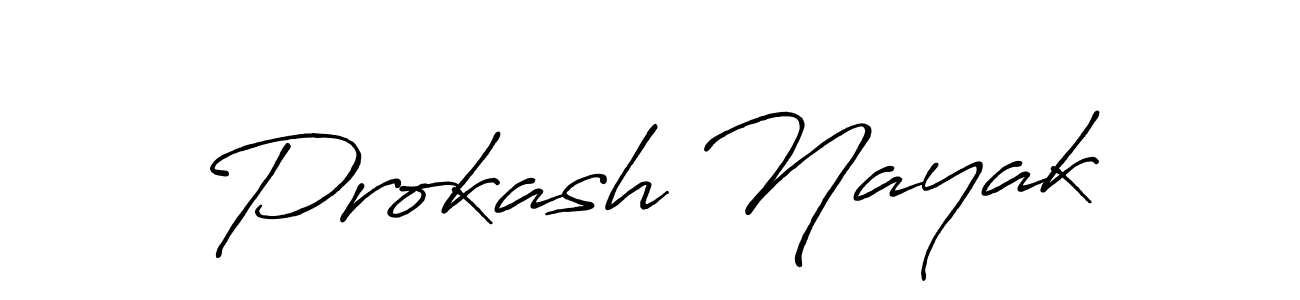 Prokash Nayak stylish signature style. Best Handwritten Sign (Antro_Vectra_Bolder) for my name. Handwritten Signature Collection Ideas for my name Prokash Nayak. Prokash Nayak signature style 7 images and pictures png