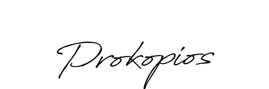 Create a beautiful signature design for name Prokopios. With this signature (Antro_Vectra_Bolder) fonts, you can make a handwritten signature for free. Prokopios signature style 7 images and pictures png