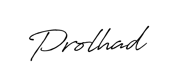 Create a beautiful signature design for name Prolhad. With this signature (Antro_Vectra_Bolder) fonts, you can make a handwritten signature for free. Prolhad signature style 7 images and pictures png