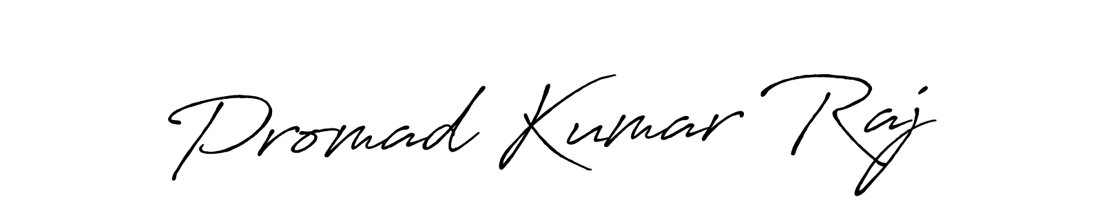 Use a signature maker to create a handwritten signature online. With this signature software, you can design (Antro_Vectra_Bolder) your own signature for name Promad Kumar Raj. Promad Kumar Raj signature style 7 images and pictures png