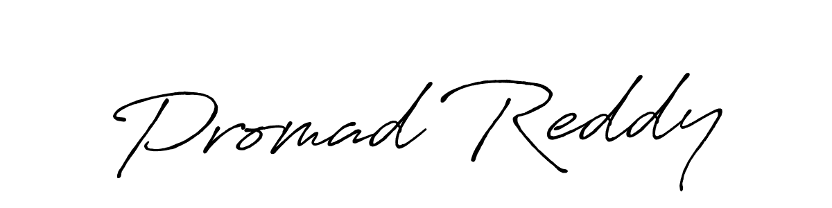 Make a beautiful signature design for name Promad Reddy. With this signature (Antro_Vectra_Bolder) style, you can create a handwritten signature for free. Promad Reddy signature style 7 images and pictures png