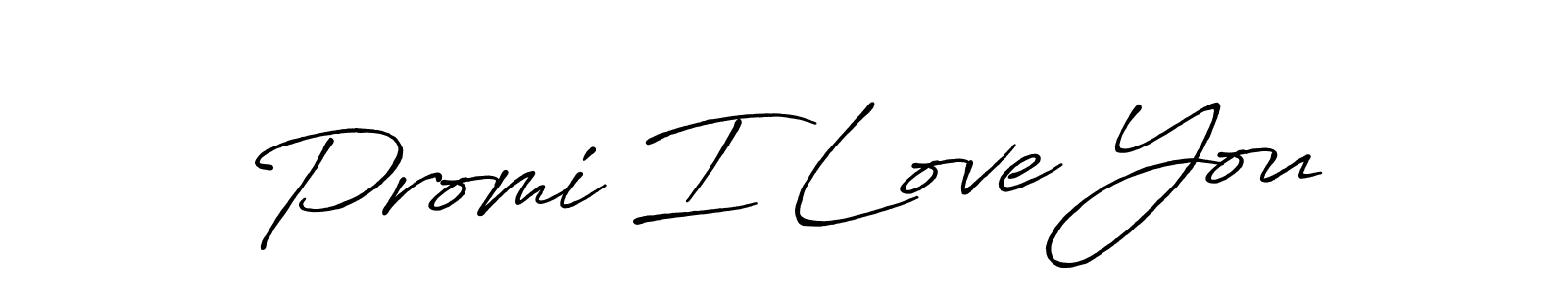 Antro_Vectra_Bolder is a professional signature style that is perfect for those who want to add a touch of class to their signature. It is also a great choice for those who want to make their signature more unique. Get Promi I Love You name to fancy signature for free. Promi I Love You signature style 7 images and pictures png