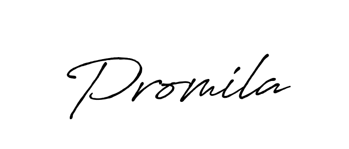 How to make Promila name signature. Use Antro_Vectra_Bolder style for creating short signs online. This is the latest handwritten sign. Promila signature style 7 images and pictures png