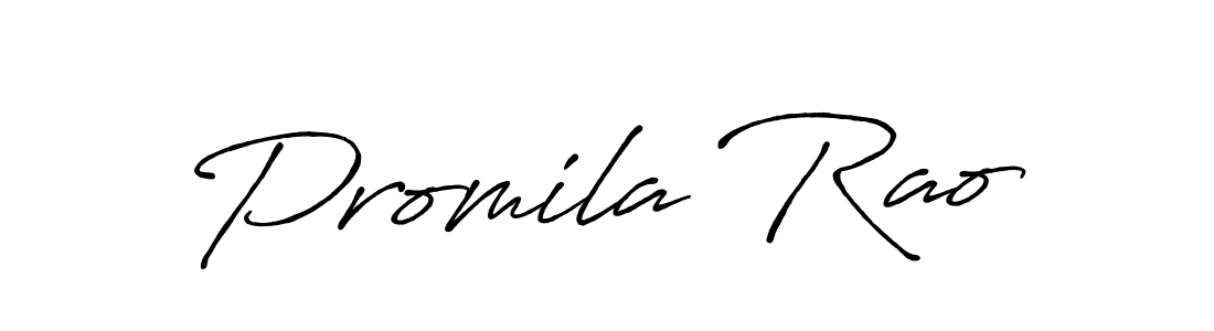 Make a beautiful signature design for name Promila Rao. With this signature (Antro_Vectra_Bolder) style, you can create a handwritten signature for free. Promila Rao signature style 7 images and pictures png