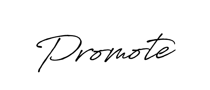 Create a beautiful signature design for name Promote. With this signature (Antro_Vectra_Bolder) fonts, you can make a handwritten signature for free. Promote signature style 7 images and pictures png