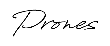 Transform the name Prones into a signature masterpiece using Antro_Vectra_Bolder font. Ideal for photographers, artists, and creators looking for watermarks. Prones signature style 7 images and pictures png
