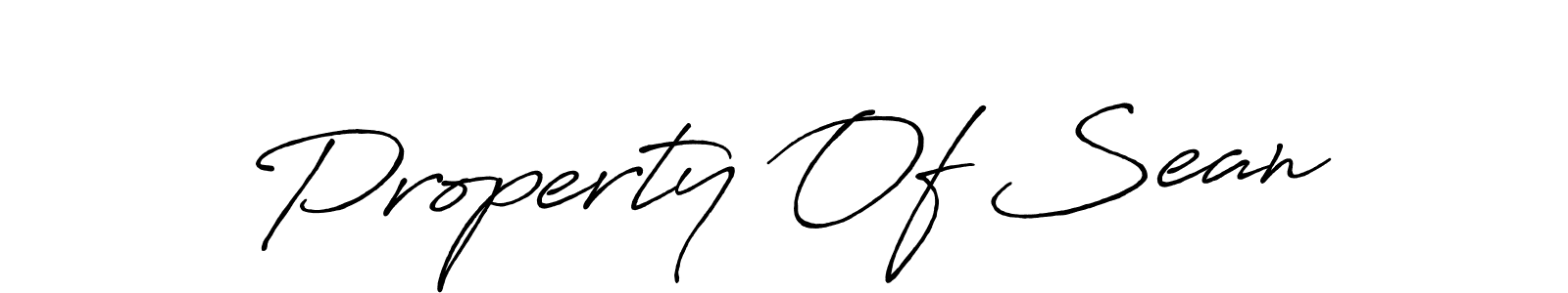 if you are searching for the best signature style for your name Property Of Sean. so please give up your signature search. here we have designed multiple signature styles  using Antro_Vectra_Bolder. Property Of Sean signature style 7 images and pictures png