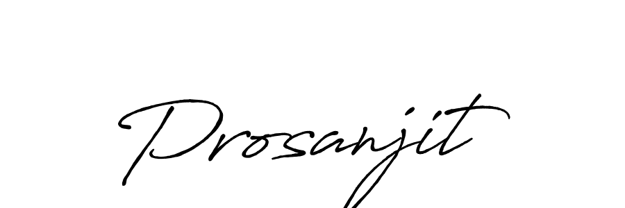 Create a beautiful signature design for name Prosanjit. With this signature (Antro_Vectra_Bolder) fonts, you can make a handwritten signature for free. Prosanjit signature style 7 images and pictures png