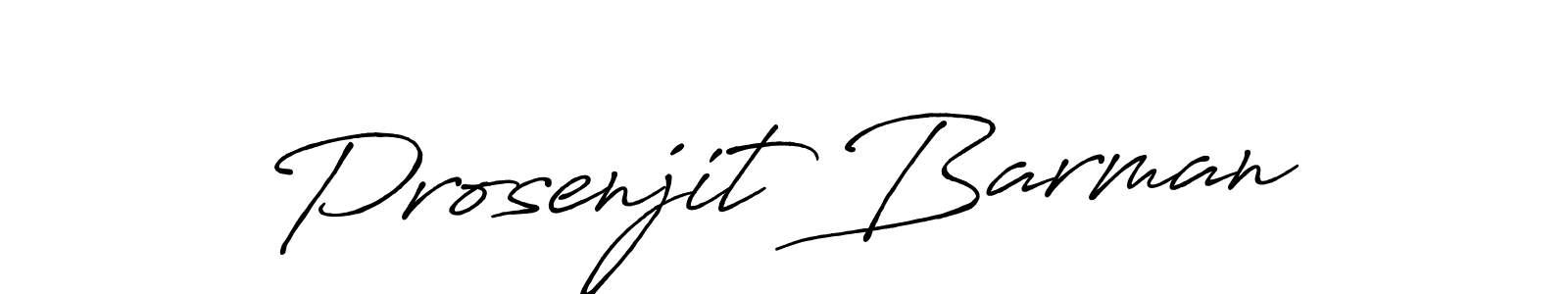 Create a beautiful signature design for name Prosenjit Barman. With this signature (Antro_Vectra_Bolder) fonts, you can make a handwritten signature for free. Prosenjit Barman signature style 7 images and pictures png