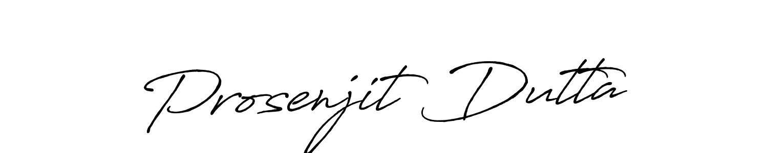 How to make Prosenjit Dutta name signature. Use Antro_Vectra_Bolder style for creating short signs online. This is the latest handwritten sign. Prosenjit Dutta signature style 7 images and pictures png