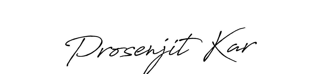 How to make Prosenjit Kar signature? Antro_Vectra_Bolder is a professional autograph style. Create handwritten signature for Prosenjit Kar name. Prosenjit Kar signature style 7 images and pictures png