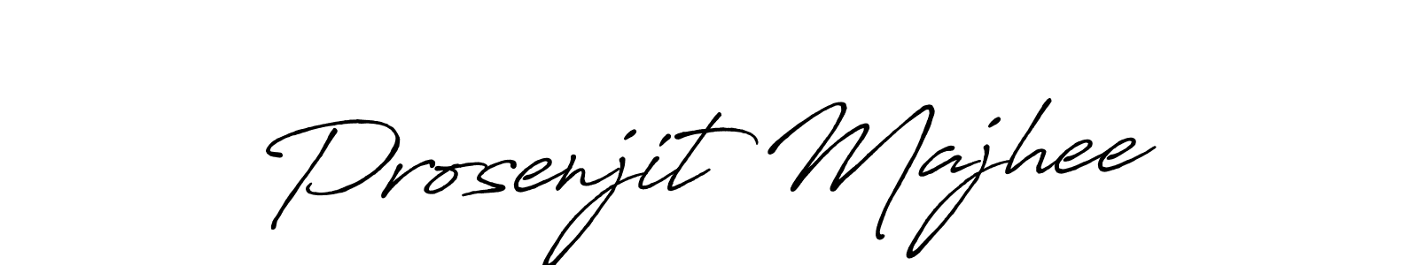 Create a beautiful signature design for name Prosenjit Majhee. With this signature (Antro_Vectra_Bolder) fonts, you can make a handwritten signature for free. Prosenjit Majhee signature style 7 images and pictures png