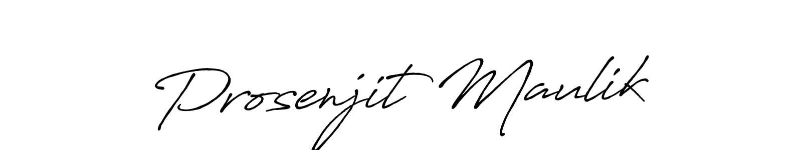 Make a beautiful signature design for name Prosenjit Maulik. With this signature (Antro_Vectra_Bolder) style, you can create a handwritten signature for free. Prosenjit Maulik signature style 7 images and pictures png