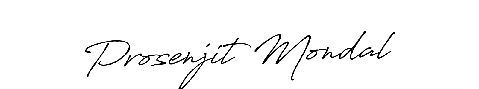 Create a beautiful signature design for name Prosenjit Mondal. With this signature (Antro_Vectra_Bolder) fonts, you can make a handwritten signature for free. Prosenjit Mondal signature style 7 images and pictures png