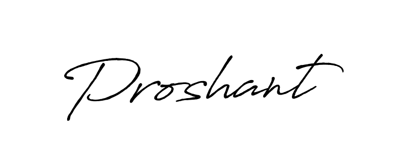 How to make Proshant signature? Antro_Vectra_Bolder is a professional autograph style. Create handwritten signature for Proshant name. Proshant signature style 7 images and pictures png