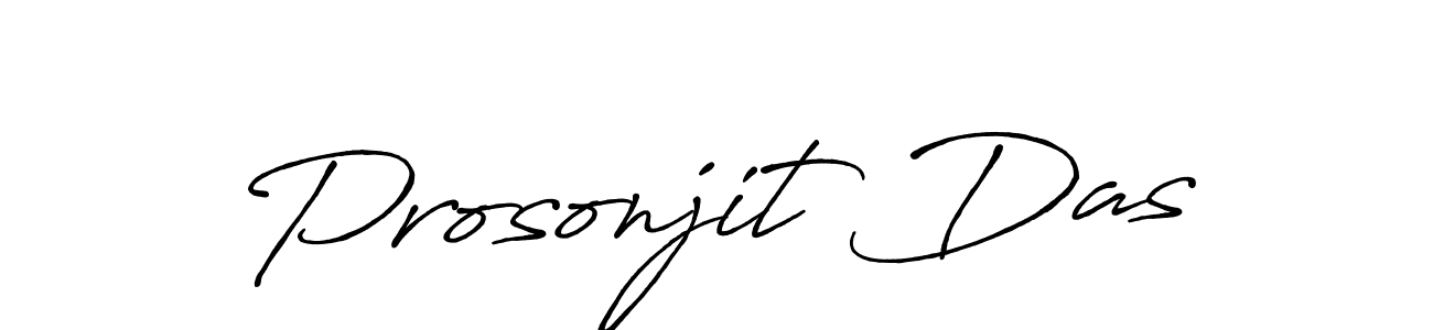 How to make Prosonjit Das signature? Antro_Vectra_Bolder is a professional autograph style. Create handwritten signature for Prosonjit Das name. Prosonjit Das signature style 7 images and pictures png