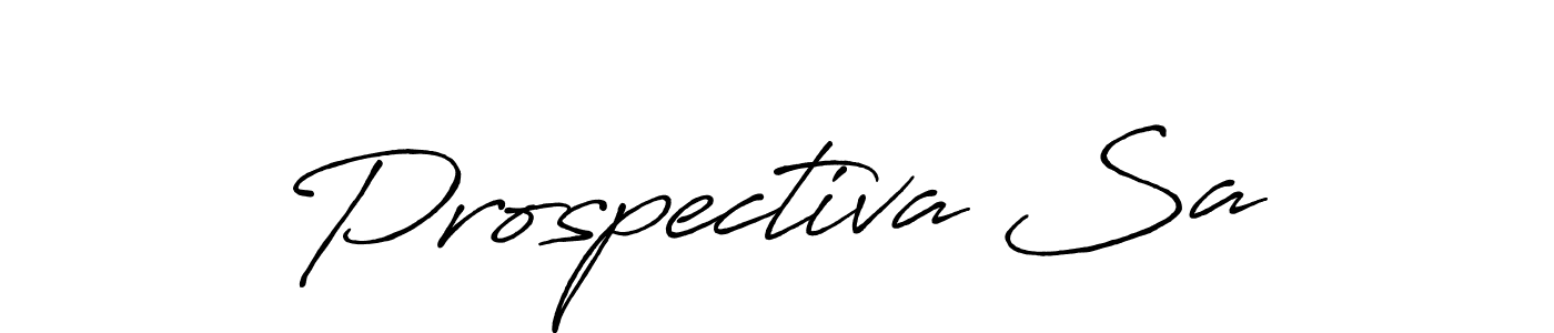 How to make Prospectiva Sa name signature. Use Antro_Vectra_Bolder style for creating short signs online. This is the latest handwritten sign. Prospectiva Sa signature style 7 images and pictures png