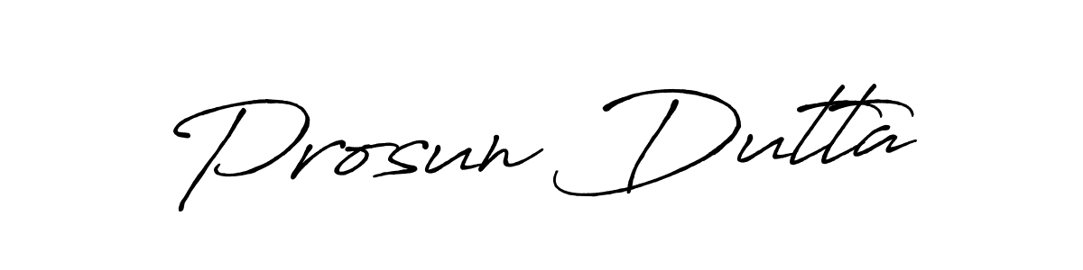 Also we have Prosun Dutta name is the best signature style. Create professional handwritten signature collection using Antro_Vectra_Bolder autograph style. Prosun Dutta signature style 7 images and pictures png