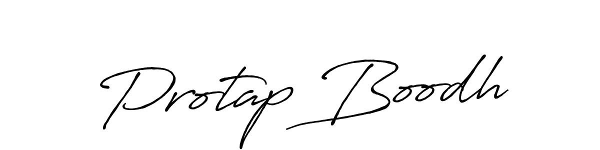 Make a beautiful signature design for name Protap Boodh. With this signature (Antro_Vectra_Bolder) style, you can create a handwritten signature for free. Protap Boodh signature style 7 images and pictures png