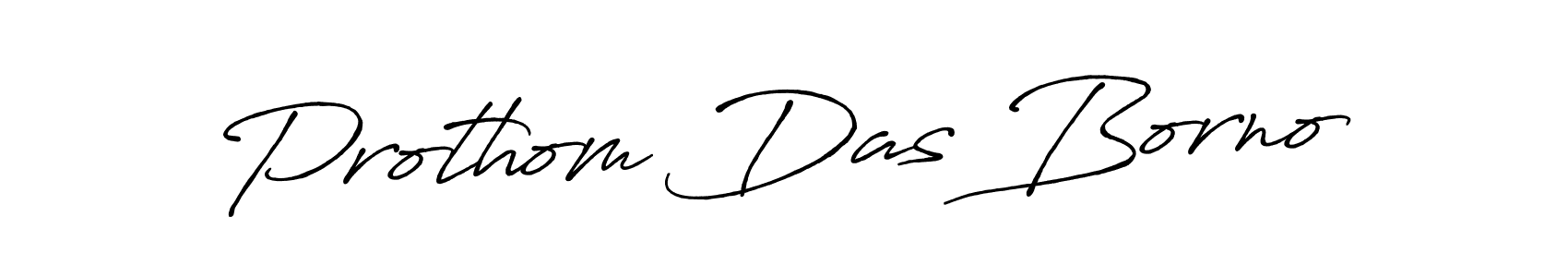 Make a beautiful signature design for name Prothom Das Borno. With this signature (Antro_Vectra_Bolder) style, you can create a handwritten signature for free. Prothom Das Borno signature style 7 images and pictures png