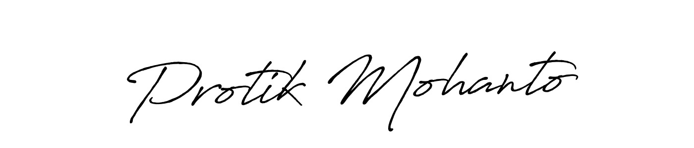 Use a signature maker to create a handwritten signature online. With this signature software, you can design (Antro_Vectra_Bolder) your own signature for name Protik Mohanto. Protik Mohanto signature style 7 images and pictures png