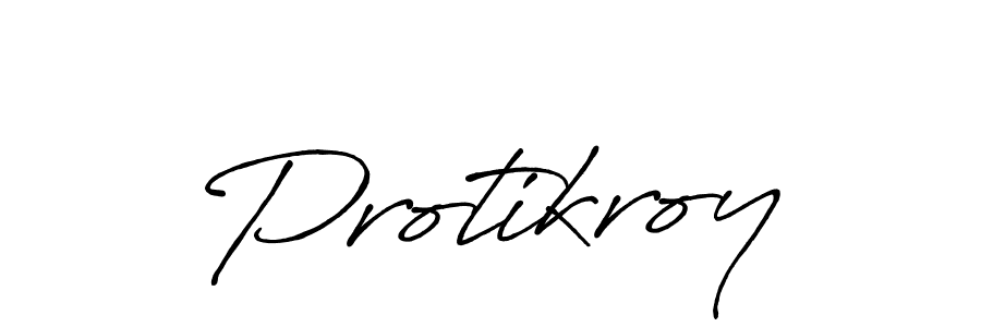Make a beautiful signature design for name Protikroy. With this signature (Antro_Vectra_Bolder) style, you can create a handwritten signature for free. Protikroy signature style 7 images and pictures png