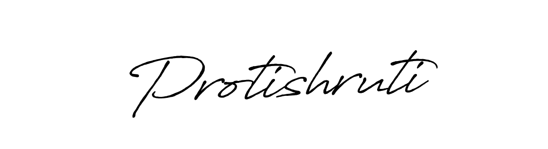 Protishruti stylish signature style. Best Handwritten Sign (Antro_Vectra_Bolder) for my name. Handwritten Signature Collection Ideas for my name Protishruti. Protishruti signature style 7 images and pictures png