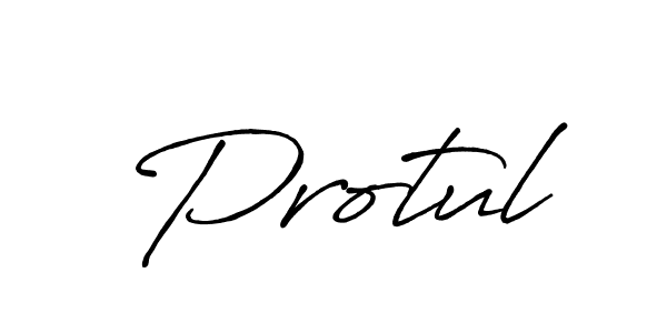 How to make Protul name signature. Use Antro_Vectra_Bolder style for creating short signs online. This is the latest handwritten sign. Protul signature style 7 images and pictures png