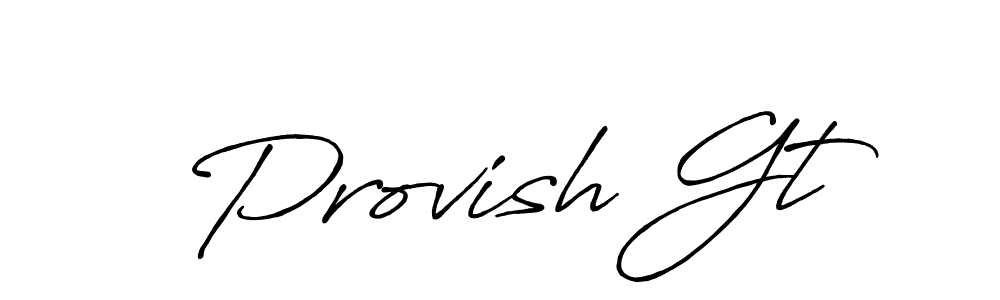 It looks lik you need a new signature style for name Provish Gt. Design unique handwritten (Antro_Vectra_Bolder) signature with our free signature maker in just a few clicks. Provish Gt signature style 7 images and pictures png