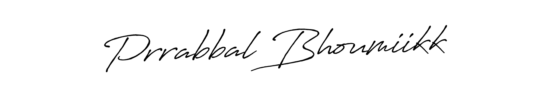 Design your own signature with our free online signature maker. With this signature software, you can create a handwritten (Antro_Vectra_Bolder) signature for name Prrabbal Bhoumiikk. Prrabbal Bhoumiikk signature style 7 images and pictures png