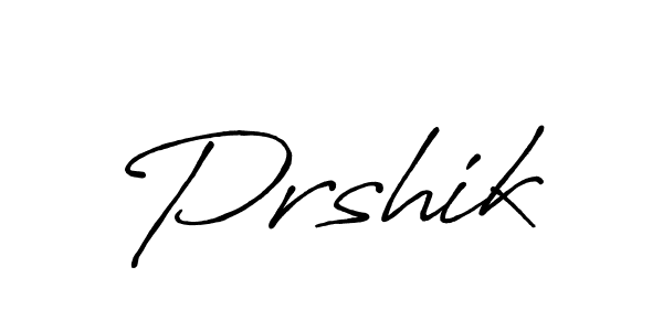 Prshik stylish signature style. Best Handwritten Sign (Antro_Vectra_Bolder) for my name. Handwritten Signature Collection Ideas for my name Prshik. Prshik signature style 7 images and pictures png