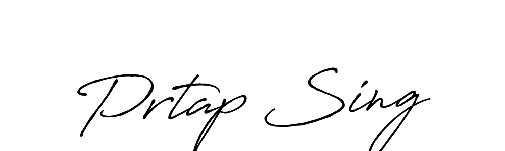 Use a signature maker to create a handwritten signature online. With this signature software, you can design (Antro_Vectra_Bolder) your own signature for name Prtap Sing. Prtap Sing signature style 7 images and pictures png