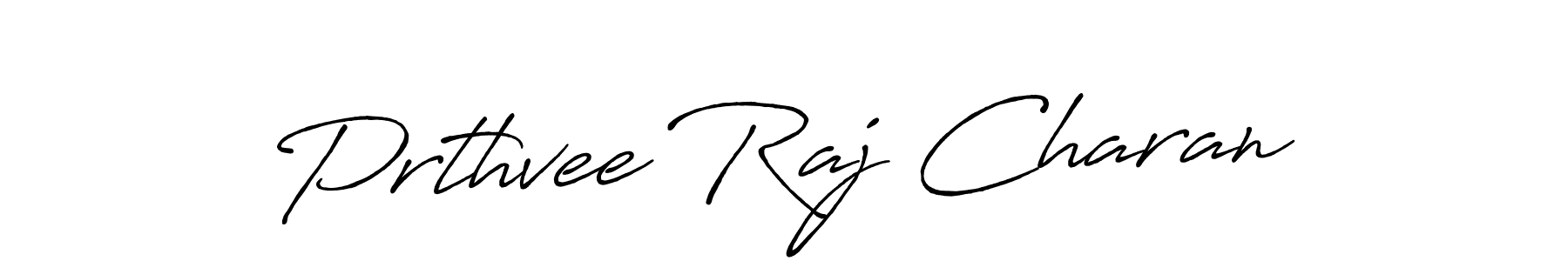 How to Draw Prthvee Raj Charan signature style? Antro_Vectra_Bolder is a latest design signature styles for name Prthvee Raj Charan. Prthvee Raj Charan signature style 7 images and pictures png