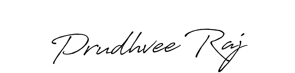 Prudhvee Raj stylish signature style. Best Handwritten Sign (Antro_Vectra_Bolder) for my name. Handwritten Signature Collection Ideas for my name Prudhvee Raj. Prudhvee Raj signature style 7 images and pictures png