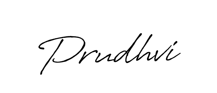 It looks lik you need a new signature style for name Prudhvi. Design unique handwritten (Antro_Vectra_Bolder) signature with our free signature maker in just a few clicks. Prudhvi signature style 7 images and pictures png