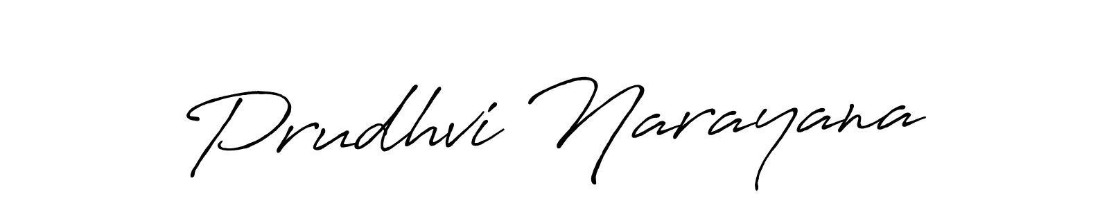 Design your own signature with our free online signature maker. With this signature software, you can create a handwritten (Antro_Vectra_Bolder) signature for name Prudhvi Narayana. Prudhvi Narayana signature style 7 images and pictures png