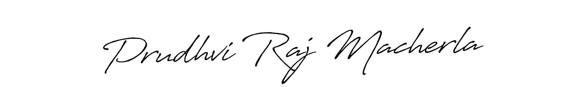 It looks lik you need a new signature style for name Prudhvi Raj Macherla. Design unique handwritten (Antro_Vectra_Bolder) signature with our free signature maker in just a few clicks. Prudhvi Raj Macherla signature style 7 images and pictures png