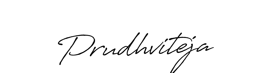 How to make Prudhviteja signature? Antro_Vectra_Bolder is a professional autograph style. Create handwritten signature for Prudhviteja name. Prudhviteja signature style 7 images and pictures png