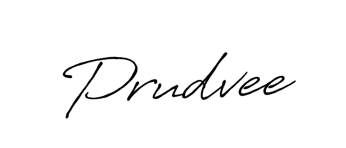 Also You can easily find your signature by using the search form. We will create Prudvee name handwritten signature images for you free of cost using Antro_Vectra_Bolder sign style. Prudvee signature style 7 images and pictures png