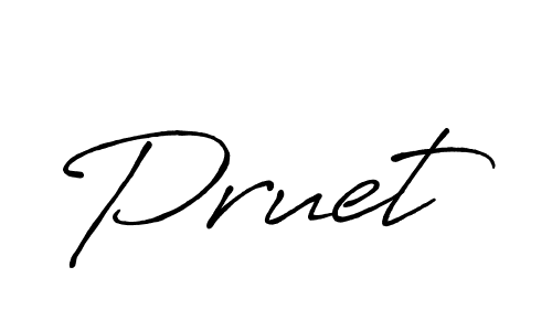 Also we have Pruet name is the best signature style. Create professional handwritten signature collection using Antro_Vectra_Bolder autograph style. Pruet signature style 7 images and pictures png