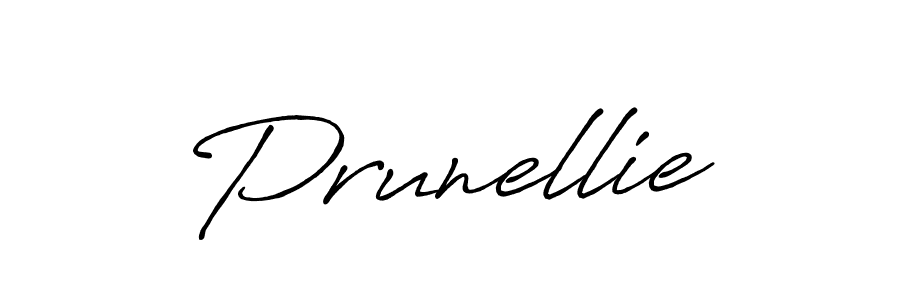 Make a beautiful signature design for name Prunellie. With this signature (Antro_Vectra_Bolder) style, you can create a handwritten signature for free. Prunellie signature style 7 images and pictures png