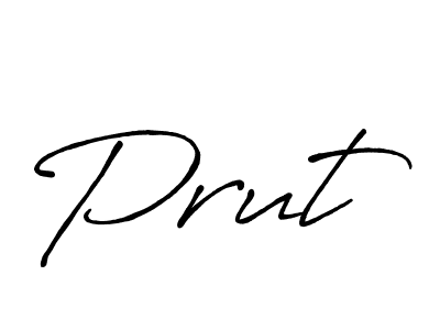 Use a signature maker to create a handwritten signature online. With this signature software, you can design (Antro_Vectra_Bolder) your own signature for name Prut. Prut signature style 7 images and pictures png